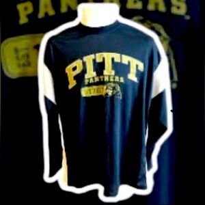 Pitt Panthers Pittsburgh Navy Blue Men's XL X-Large L/S Dri-Wick Logo Shirt NWT